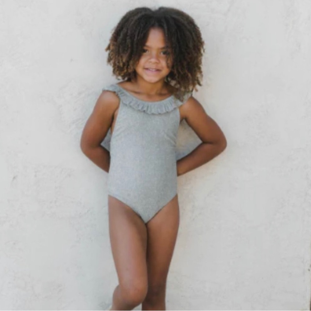 Rylee + Cru Arielle One Piece green Sz 6-12 months